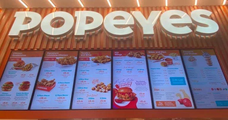 Popeyes Menu with Pricing for 2025