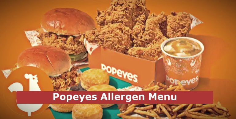 Popeyes Allergen Menu