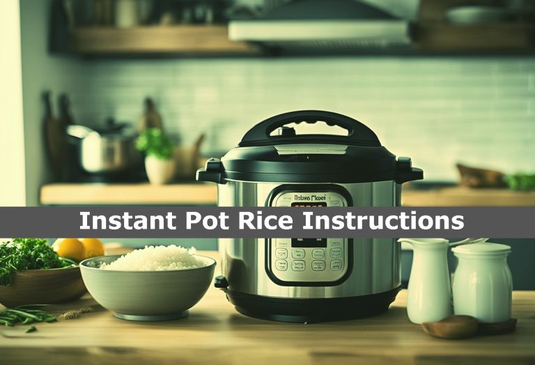 Instant Pot Rice Instructions